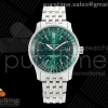 TF 브라이틀링 네이타이머 데이트 41미리 그린다이얼 스틸브레이슬릿 Navitimer 41 Date SS TF 1:1 Best Edition Green Dial on SS Bracelet A2824