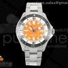 TF 브라이틀링 슈퍼오션 44미리 블랙베젤 오렌지다이얼 스틸브레이슬릿  SuperOcean Automatic 44 SS Black Bezel TF 1:1 Best Edition Orange Dial on SS Bracelet A2824