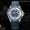 TF 브라이틀링 슈퍼오션 44미리 블루베젤 블루다이얼 블루러버스트랩 SuperOcean Automatic 44 SS Blue Bezel TF 1:1 Best Edition Blue Dial on Blue Rubber Strap A2824