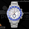KF 롤렉스 요트마스터2 블루세라믹인서트 화이트다이얼 스틸브레이슬릿 YachtMaster II 116689 SS KF 1:1 Best Edition Blue Ceramic Bezel White Dial on SS Bracelet A7750