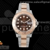 KF 롤렉스 요트마스터 로즈골드 포금 콤비 브라운다이얼 스틸브레이슬릿  Yacht-Master 126621 KF 1:1 Best Edition RG Wrapped Brown Dial on SS/RG Bracelet VR3135