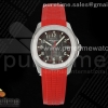 ZF V2 파텍필립 아쿠아넛 5167 그레이다이얼 레드러버스트랩 Aquanaut 5167A SS ZF 1:1 Best Edition Gray Dial on Red Rubber Strap 330CS V2