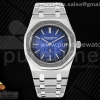 ZF V2 오데마피게 로얄오크 15202IP 티타늄 블루다이얼 스틸브레이슬릿 Royal Oak 39mm 15202IP Titanium ZF 1:1 Best Edition Blue Textured Dial on SS Bracelet A2121 V2