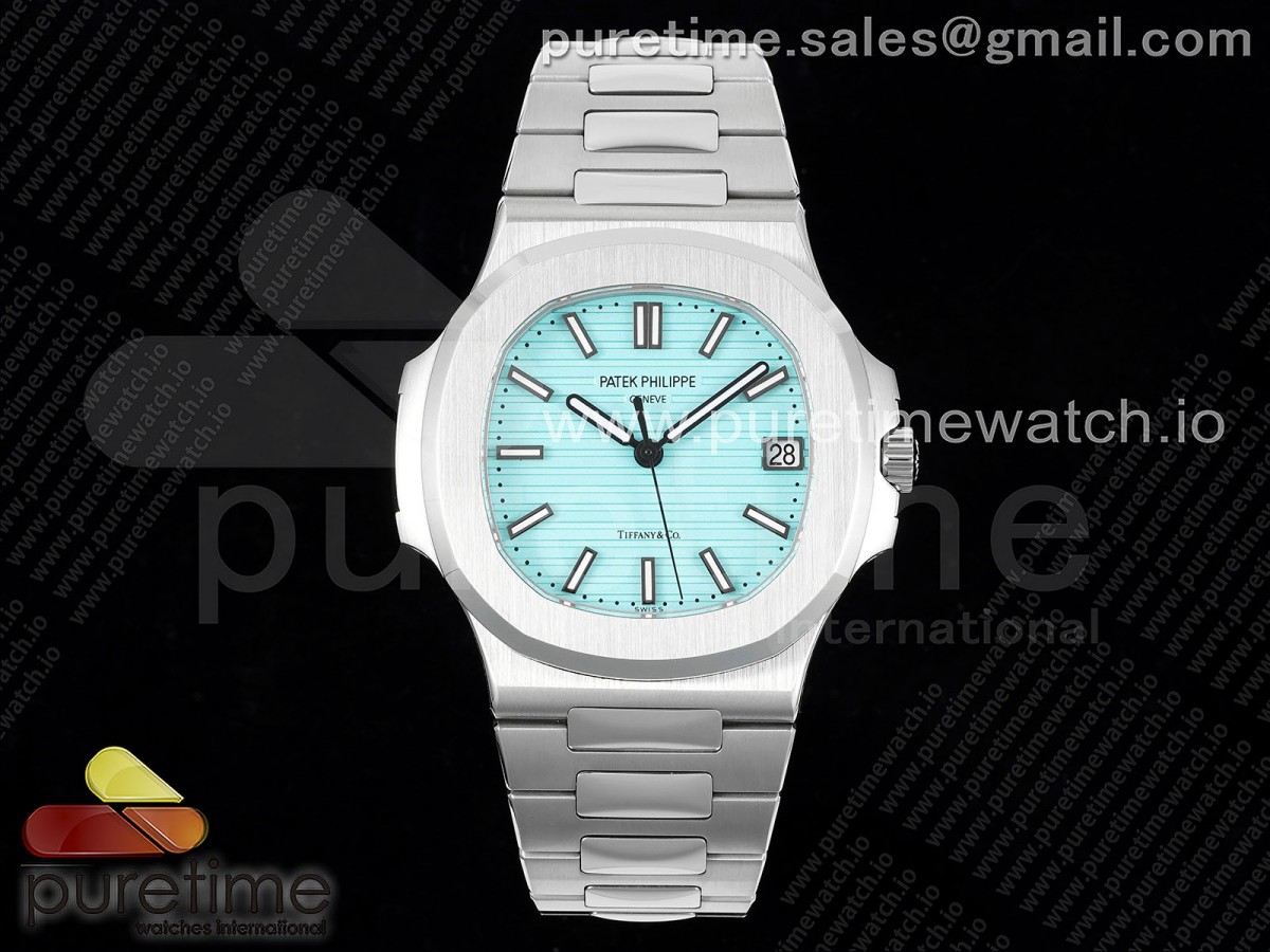 3KF V2 파텍필립 노틸러스 5711 티파니블루다이얼 스틸브레이슬릿 Nautilus 5711 3KF 1:1 Best Edition Tiffany Blue Dial on SS Bracelet A324 Super Clone V2