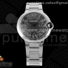 CHF 까르띠에 발롱블루40 블랙다이얼 스틸브레이슬릿 Ballon Bleu 40mm SS CHF 1:1 Best Edition Black Texture Dial on SS Bracelet A2824