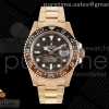 ARF 롤렉스 지엠티마스터2 루트비어 로즈골드 블랙/브라운인서트 타이거아이언다이얼 스틸브레이슬릿 GMT Master II 126715 CHNR ARF Best Edition Tiger Iron Dial on RG Oyster Bracelet VR3285 CHS