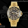 ARF 롤렉스 지엠티마스터2 옐로우골드 블랙/그레이인서트 타이거아이언다이얼 스틸브레이슬릿 GMT Master II 126718 GRNR ARF Best Edition Tiger Iron Dial on YG Jubilee Bracelet VR3285 CHS