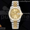 GMF 롤렉스 데이저스트36 옐로우골드 포금콤비 골드로만다이얼 스틸브레이슬릿 DateJust 36 SS/YG 126233 JDF Gold Wrapped 904L Steel YG Dial Roman Markers on Jubilee Bracelet (Increase Weight)