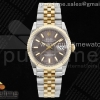 GMF 롤렉스 데이저스트36 옐로우골드 포금콤비 브라운다이얼 스틸브레이슬릿  DateJust 36 SS/YG 126233 JDF Gold Wrapped 904L Steel Brown Dial Stick Markers on Jubilee Bracelet (Increase Weight)