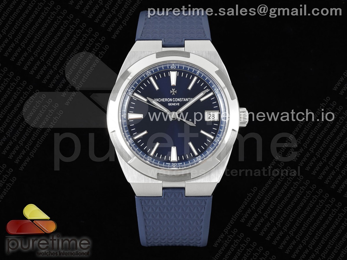 PPF ZF 바쉐론 콘스탄틴 오버시즈 4500V 블루다이얼 블루러버스트랩 Overseas 4500V SS ZF 1:1 Best Edition Blue Dial on Blue Rubber Strap A5100