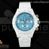 ZF 롤렉스 데이토나 AET화이트세라믹케이스 티파니블루다이얼 세라믹브레이슬릿 Daytona AET White Solid Ceramic Case and Bracelet Tiffany Blue Dial ZF 1:1 Best Edition SA4130