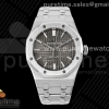 ZF 오데마피게 로얄오크 15450 그레이다이얼 스틸브레이슬릿 Royal Oak 37mm 15450 SS ZF 1:1 Best Edition Gray Textured Dial on SS Bracelet SA3120 Super Clone