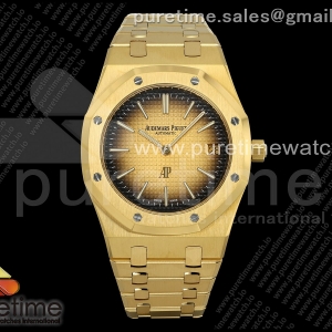 ZF 오데마피게 로얄오크 16202 옐로우골드 골드스모크다이얼 스틸브레이슬릿 Royal Oak 39mm 16202 YG ZF 1:1 Best Edition YG Smoked Dial on YG Bracelet A7121