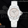 EAST(HTF)공장 샤넬 J12 화이트세라믹 33미리 핑크다이얼 다이아인덱스 J13 33mm East Factory 1:1 Best Edition White Korea Ceramic Pink Dial on Bracelet Swiss Quartz