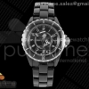 HTF 샤넬 J12 블랙세라믹 38미리 블랙코코다이얼 세라믹브레이슬릿 J13 38mm HTF 1:1 Best Edition Black Korea Ceramic Coco Dial on Bracelet A2892