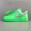 OW공장 오프화이트 x 나이키 에어포스 1 로우 라이트 그린 스파크 DX1419-300