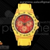 DIWF 롤렉스 데이토나 엘로우카본 레드다이얼 옐로우나일론스트랩  Daytona DIW Yellow Carbon DIWF Best Edition Red Dial on Yellow Nylon Strap DD4801
