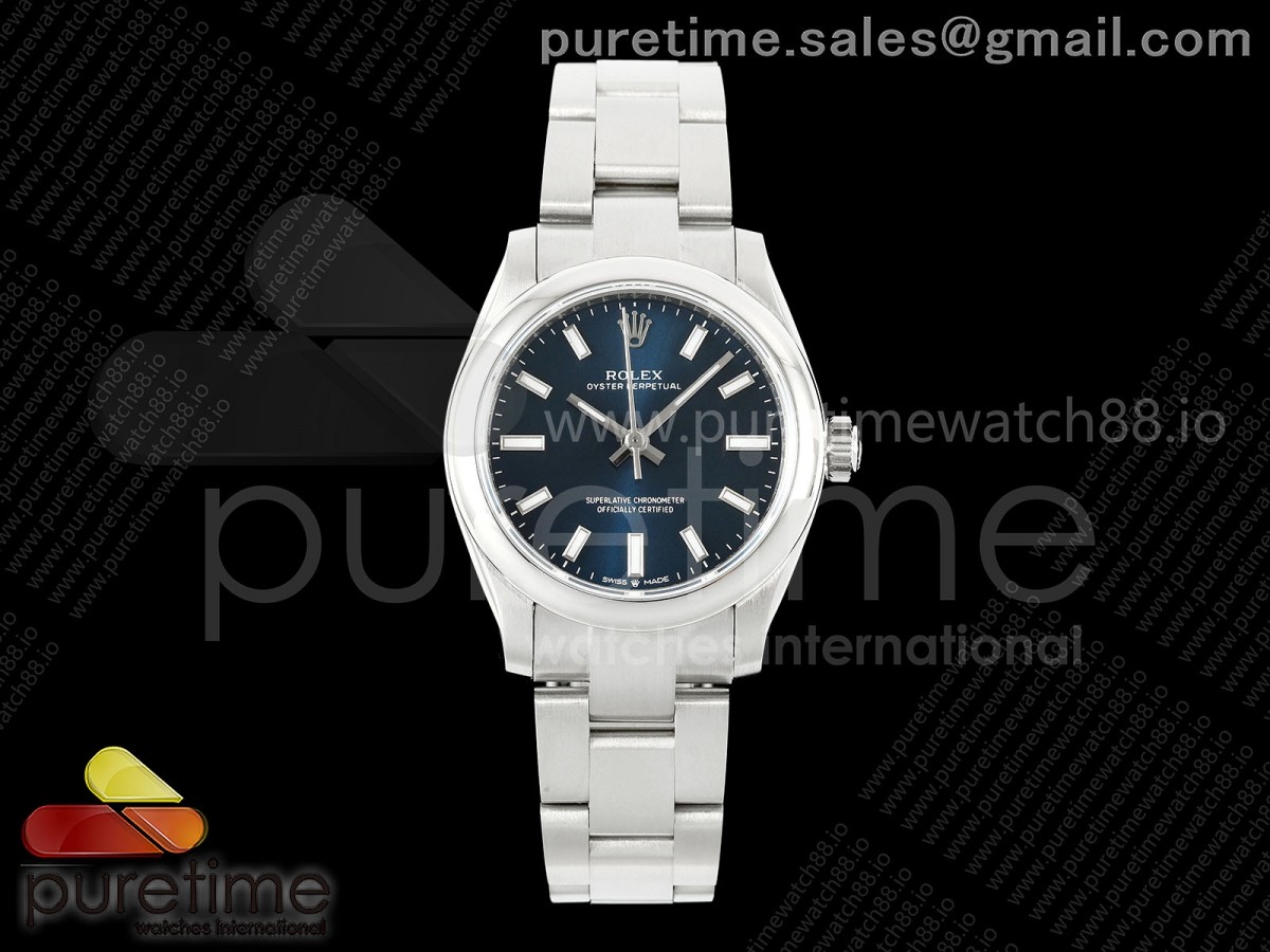 DIWF 롤렉스 오이스터 퍼페츄얼 31미리 블루다이얼 스틸브레이슬릿 Oyster Perpetual 31mm 277200 DIWF Best Edition Deep Blue Dial on SS Bracelet A2232