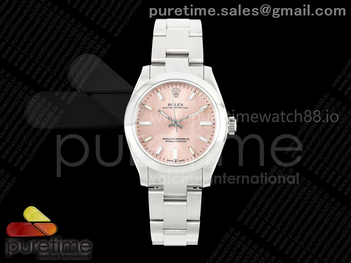 DIWF 롤렉스 오이스터 퍼페츄얼 31미리 핑크다이얼 스틸브레이슬릿 Oyster Perpetual 31mm 277200 DIWF Best Edition Pink Dial on SS Bracelet A2232