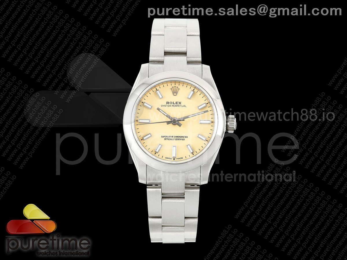 DIWF 롤렉스 오이스터 퍼페츄얼 31미리 크림다이얼 스틸브레이슬릿 Oyster Perpetual 31mm 277200 DIWF Best Edition Cream Dial on SS Bracelet A2232