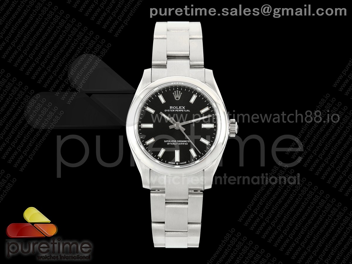 DIWF 롤렉스 오이스터 퍼페츄얼 31미리 블랙다이얼 스틸브레이슬릿 Oyster Perpetual 31mm 277200 DIWF Best Edition Black Dial on SS Bracelet A2232