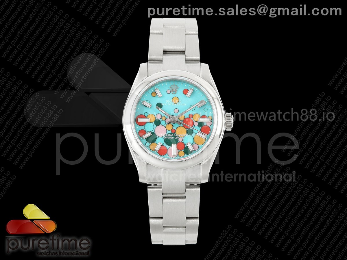 DIWF 롤렉스 오이스터 퍼페츄얼 31미리 셀레브레이션다이얼 스틸브레이슬릿 Oyster Perpetual 31mm 277200 DIWF Best Edition Celebration Dial on SS Bracelet A2232