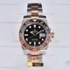 CLEANF 클린공장 롤렉스 지엠티마스터2 로즈골드콤비 블랙/브라운인서트 블랙다이얼 스틸블레이슬릿 루트비어 GMT II 126711CHNR 904L RG/SS Blk Clean VR3186 CHS