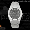 APSF V3 오데마피게 로얄오크 15500 SW그레이다이얼 스틸브레이슬릿 Royal Oak 15500 SS APSF 1:1 Best Edition Gray Dial on SS Bracelet SA4302 Super Clone V3 (Free Sprung)