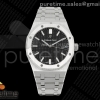 APSF V3 오데마피게 로얄오크 15500 SW블랙다이얼 스틸브레이슬릿 Royal Oak 15500 SS APSF 1:1 Best Edition Black Dial on SS Bracelet SA4302 Super Clone V3 (Free Sprung)
