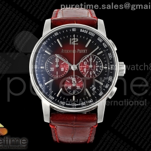 APSF 오데마피게 코드11.59 크로노 26393 레드/블랙다이얼 레드가죽스트랩 Code 11.59 Chrono 26393 SS APSF 1:1 Best Edition Red/Black Dial on Red Leather Strap SA4401 Super Clone