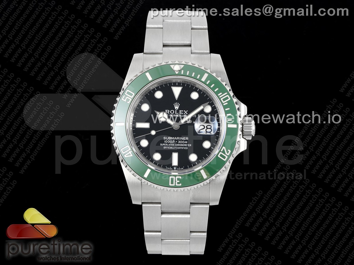 JokerF 롤렉스 신형 서브마리너 41미리 그린인서트 블랙다이얼 스틸브레이슬릿 스벅 Submariner 41mm 126610 LV Kermit 904L Steel Joker 1:1 Best Edition VR3235