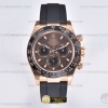 CLEANF 클린공장 롤렉스 데이토나 로즈골드 브라운초코다이얼 블랙러버스트랩 Daytona 116515 904L RG/RU Brn/Stk Clean A4130