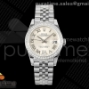 GMF 롤렉스 데이저스트 레이디 31미리 다이아베젤 실버로만다이얼 쥬빌레브레이슬릿  DateJust 31 278384rbr SS GMF 1:1 Best Edition 904L Steel Silver Roman Dial on Jubilee Bracelet A2824