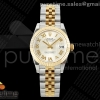 GMF 롤렉스 데이저스트 레이디 31미리 옐로우골드콤비 실버로만다이얼 쥬빌레브레이슬릿  DateJust 31 278273 SS/YG GMF 1:1 Best Edition 904L Steel Silver Roman Dial on Jubilee Bracelet A2824