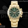 BTF 롤렉스 데이토나 옐로우골드 그린다이얼 스틸브레이슬릿 녹금토나 Daytona 116508 BTF 1:1 Best Edition Green Dial on YG Bracelet SA4130