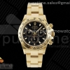 BTF 롤렉스 데이토나 옐로우골드 블랙다이얼 스틸브레이슬릿 Daytona 116508 BTF 1:1 Best Edition Black Dial on YG Bracelet SA4130