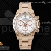 BTF 롤렉스 데이토나 로즈골드 화이트다이얼 스틸브레이슬릿 Daytona 116505 BTF 1:1 Best Edition White Dial on RG Bracelet SA4130