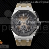 APF 오데마피게 로얄오크 오프쇼어 44미리 세라믹베젤 브라운다이얼 브라운러버스트랩 Royal Oak Offshore 44mm SS Black Ceramic Bezel APF 1:1 Best Edition Brown Dial on Brown Rubber Strap A4401