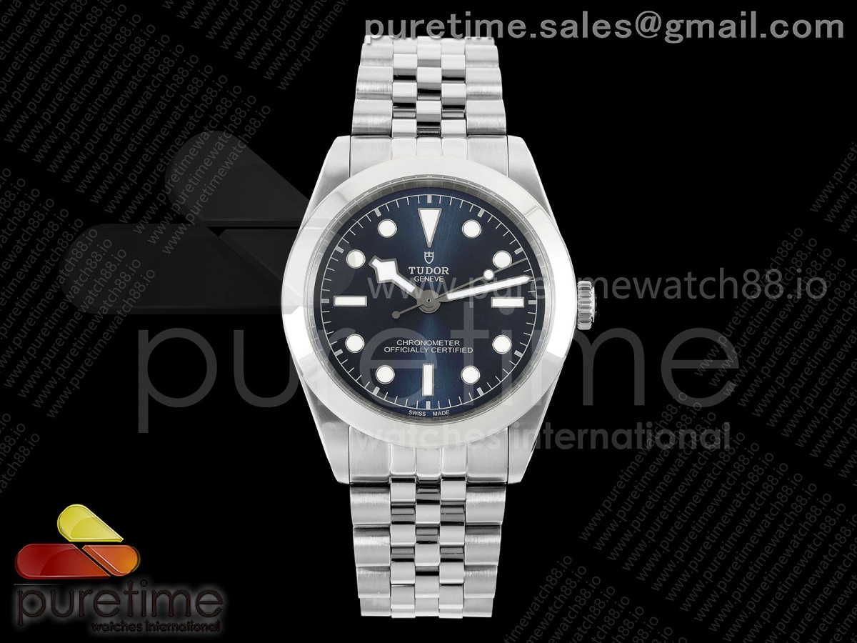 KRF 튜더 블랙베이39 블루다이얼 스틸브레이슬릿 Black Bay 39mm SS KRF 1:1 Best Edition Blue Dial on Jubilee Bracelet A2824