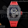 RMF 리차드밀 RM027-03 NTBT 리얼 뚜르비옹 스켈레톤다이얼 레드러버스트랩 RM027-03 NTPT Real Tourbillon RMF Best Edition Skeleton Dial on Red Rubber Strap