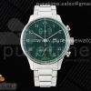 ZF IWC 포르투기저 크로노 IW3716 그린다이얼 스틸브레이슬릿 Portuguese Chrono IW3716 ZF 1:1 Best Edition Green Dial on SS Bracelet A69355
