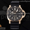 SBF 파네라이 44mm PAM1070 블랙다이얼 블랙러버스트랩 PAM1070 W SBF 1:1 Best Edition Black Dial on Black Rubber Strap P900