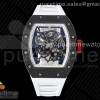 RMF 리차드밀 RM055 NTPT 화이트스켈레톤다이얼 화이트러버스트랩  RM055 NTPT RMF Best Edition Skeleton White Dial on White Rubber Strap Clone RMUL2