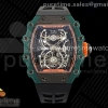 RMF 리차드밀 RM21-02 뚜르비옹 NTPT 켈레톤다이얼 블랙러버스트랩 RM21-02 Tourbillon NTPT RMF Best Edition Skeleton Dial on Black Rubber Strap