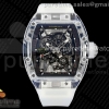 RMF 리차드밀 RM035 트랜스페런트 투명케이스 스켈레톤다이얼 투명러버스트랩  RM035 Transparent RMF Best Edition Skeleton Dial on Translucent Rubber Strap Clone RMUL2