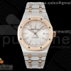 IPF 오데마피게 로얄오크 15400 로즈골드콤비 화이트다이얼 스틸브레이슬릿 Royal Oak 41mm 15400 SS/RG IPF 1:1 Best Edition White Textured Dial on SS/RG Bracelet SA3120 Super Clone