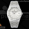 IPF 오데마피게 로얄오크 15500 화이트다이얼 스틸브레이슬릿 Royal Oak 41mm 15500 SS IPF 1:1 Best Edition White Textured Dial on SS Bracelet SA4302 Super Clone