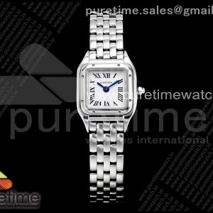 8848F 까르띠에 팬더 25.1미리 화이트다이얼 스틸브레이슬릿 Panthère Ladies 25.1mm SS 8848F 1:1 Best Edition White Dial on SS Bracelet Jap Quartz