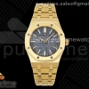 IPF 오데마피게 로얄오크 37미리 15450 옐로우골드 블루다이얼 스틸브레이슬릿 Royal Oak 37mm 15450 YG IPF Best Edition Blue Dial on YG Bracelet SA3120 Super Clone