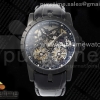 YSF 로저드뷔 엑스칼리버 더블플라잉 뚜르비옹 PVD 스켈레톤다이얼 블랙가죽스트랩 Excalibur Skeleton Double Flying Tourbillon PVD YSF Best Edition on Black Leather Strap
